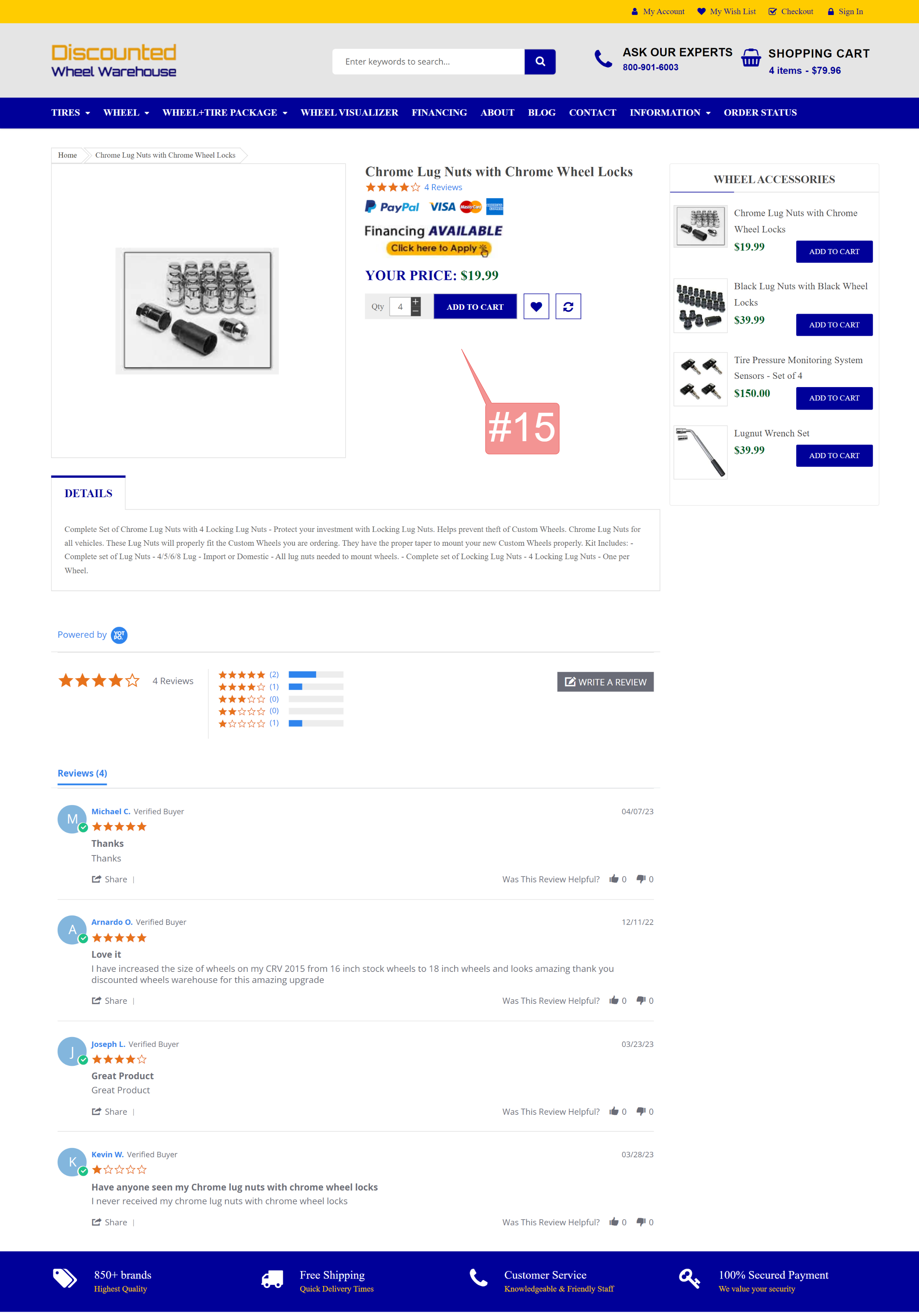 Discounted Wheel Warehouse Shipping & Store Pickup